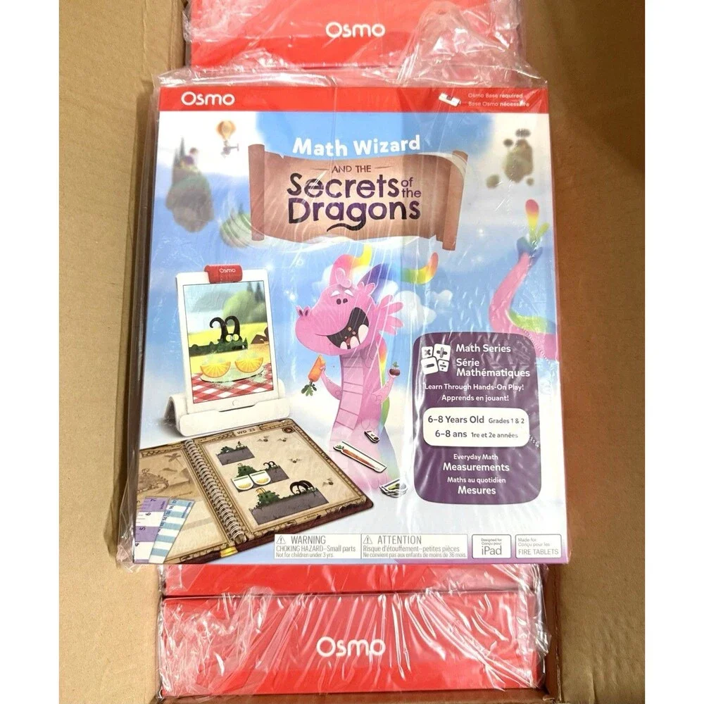 Osmo Math Wizard & The Secrets Of The Dragons - iPad/Fire Tablet - Ages 6-8